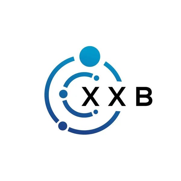 Xxb Letter Technology Logo Design White Background Xxb Creative Initials — Stock Vector