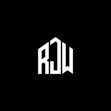 Siyah arka planda RJW harf logo tasarımı. RJW yaratıcı harflerin baş harfleri logo kavramı. RJW harf dizaynı. RJW harf logosu dizaynı. RJW yaratıcı harflerin baş harfleri logo kavramı. RJW harf tasarımı.