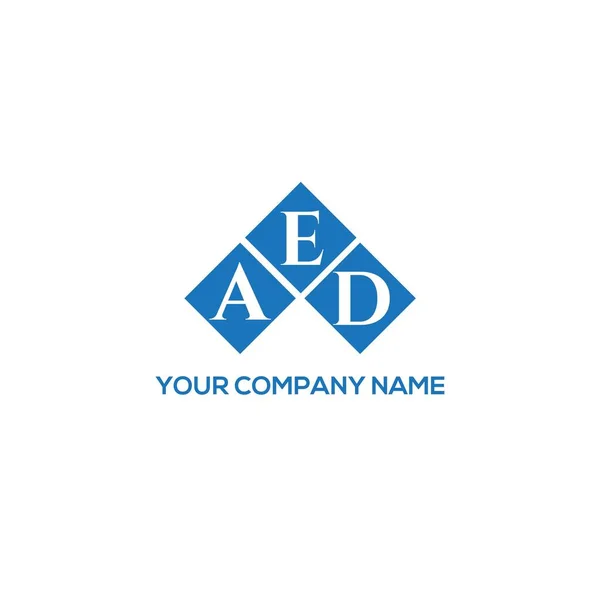 黑色背景的Aed字母标识设计 Aed创意首字母首字母标识概念 Aed字母设计 — 图库矢量图片