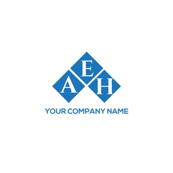 Aeh Brev Logotyp Design Svart Bakgrund Aeh Kreativa Initialer Brev — Stock vektor
