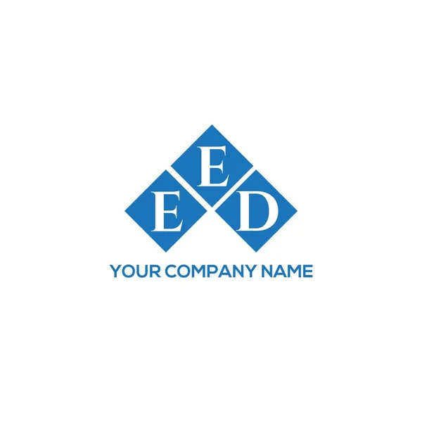 Eed Letter Logo Design Black Background Eed Creative Initials Letter — Stock Vector