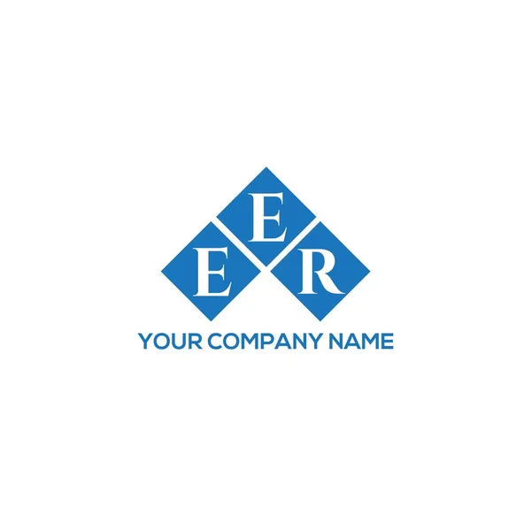 Eer Brev Logotyp Design Svart Bakgrund Eer Kreativa Initialer Brev — Stock vektor