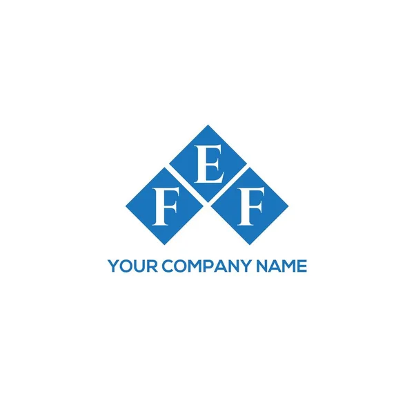 Fef Letter Logo Design Black Background Fef Creative Initials Letter — Stock Vector