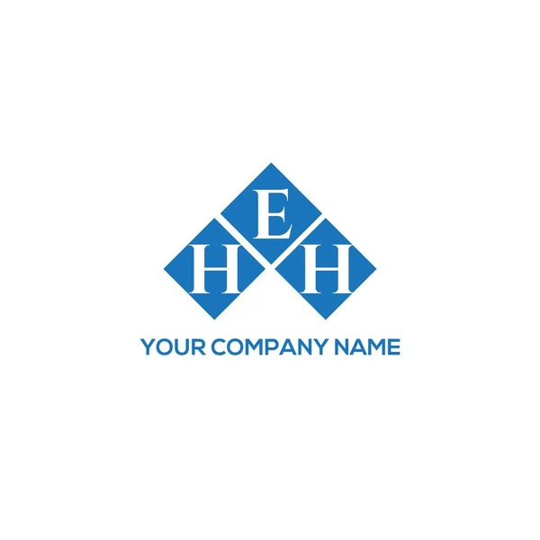 Heh Brev Logotyp Design Svart Bakgrund Företagets Kreativa Initialer Bokstavslogotyp — Stock vektor