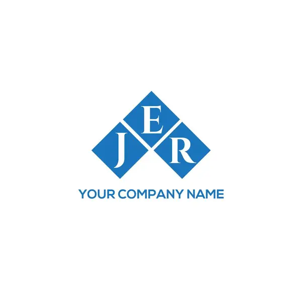 Jer字母标识设计在Black背景 Jer创意首字母首字母标识概念 Jer字母名称 Jer字母标识设计的Black背景 Jer创意首字母首字母标识概念 Jer字母设计 — 图库矢量图片