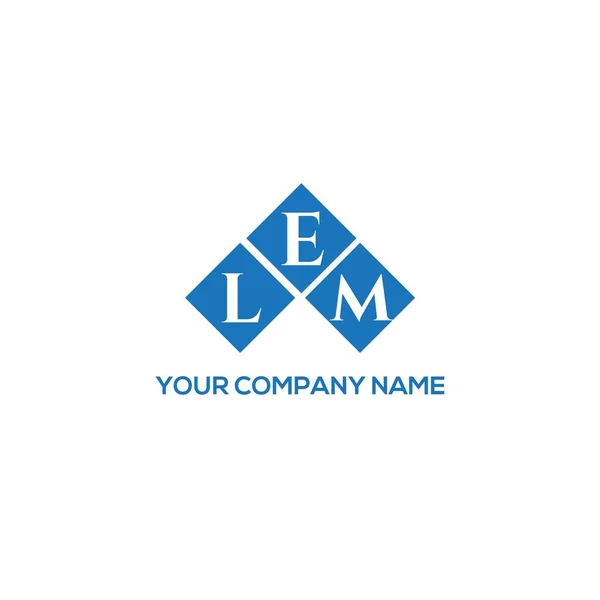 Lem Carta Logotipo Design Fundo Preto Lem Iniciais Criativas Conceito — Vetor de Stock