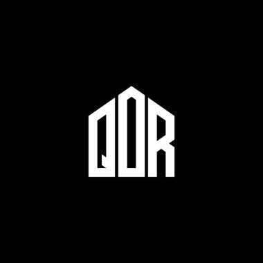 Siyah arka planda QOR harfi logo tasarımı. QOR yaratıcı harflerin baş harfleri logo kavramı. QOR harf tasarımı. QOR harfi logo tasarımı. QOR yaratıcı harflerin baş harfleri logo kavramı. QOR harf tasarımı. QOR harf logo tasarımı BLACK backgrou üzerinde