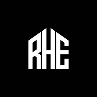 Siyah arka planda RHE harf logosu tasarımı. Yaratıcı harflerin baş harfleri logo konsepti. RHE harf tasarımı. RHE harf logosu tasarımı. Yaratıcı harflerin baş harfleri logo konsepti. RHE harf tasarımı. RHE harf logosu tasarımı BLACK backgrou