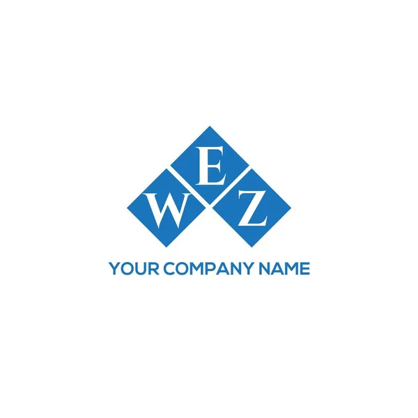 Wez Letter Logo Design Black Background Wez Creative Initials Letter — Stock Vector