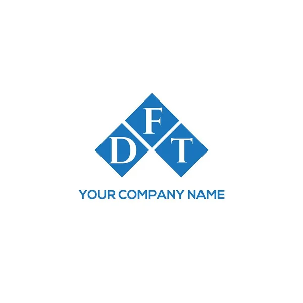 Dft Letter Logo Design Black Background Dft Creative Initials Letter — Stock Vector