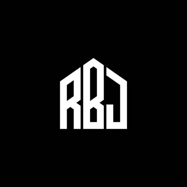 Logo Lettera Rbi Sfondo Nero Logo Creativo Rbi Sigle Lettera — Vettoriale Stock