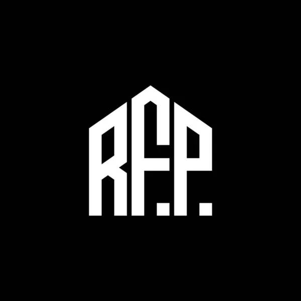 Rfp Letter Logo Design Black Background Rfp Creative Initials Letter — Stock Vector