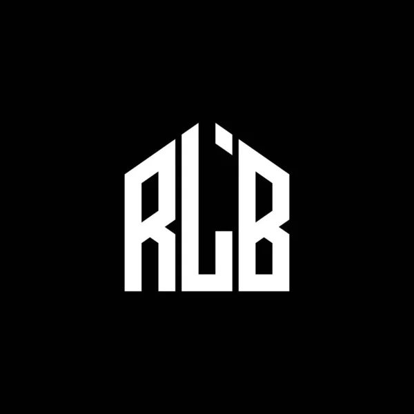 Rlb Letter Logo Design Black Background Rlb Creative Initials Letter — Stock Vector