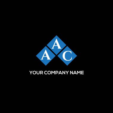 Siyah arka planda AAC harf logosu tasarımı. AAC yaratıcı harflerin baş harfleri logo kavramı. AAC harf tasarımı. Siyah arkaplan üzerinde AC harfi logo tasarımı. AAC yaratıcı harflerin baş harfleri logo kavramı. AAC harf tasarımı.