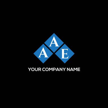 Siyah arka planda AAE harf logosu tasarımı. AAE yaratıcı harf logosu konsepti. AAE harf tasarımı.