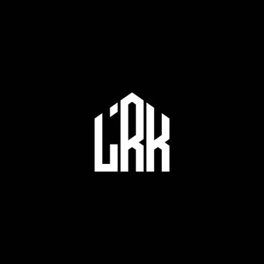 BLACK arka planında LRK harfi logo tasarımı. LRK yaratıcı harflerin baş harfleri logo kavramı. LRK harf tasarımı. LRK harf logo tasarımı. BLACK arkaplanı. LRK yaratıcı harflerin baş harfleri logo kavramı. LRK harf tasarımı.