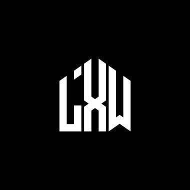 BLACK arka planında LXW harf logosu tasarımı. LXW yaratıcı harflerin baş harfleri logo kavramı. LXW harf dizaynı. LXW harf logosu dizaynı. LXW yaratıcı harflerin baş harfleri logo kavramı. LXW harf tasarımı. BLACK backgrou üzerinde LXW harf logosu tasarımı