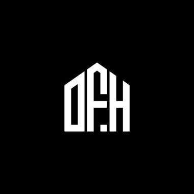 BLACK arka planında OFH harf logosu tasarımı. OFH yaratıcı harflerin baş harfleri logo kavramı. OFH harf tasarımı. OFH harfi logo tasarımı. BLACK arkaplanı. OFH yaratıcı harflerin baş harfleri logo kavramı. OFH harf tasarımı. OFH harf logo tasarımı BLACK backgrou