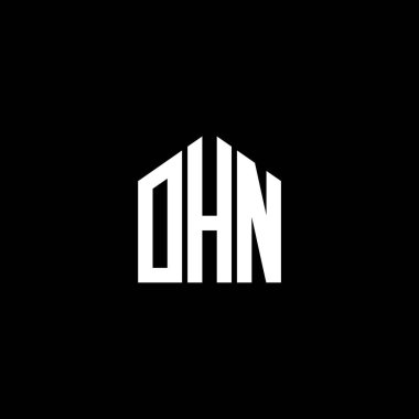 Siyah arka planda YHN harf logosu tasarımı. YHN yaratıcı harflerin baş harfleri logo kavramı. YAHN harf tasarımı.