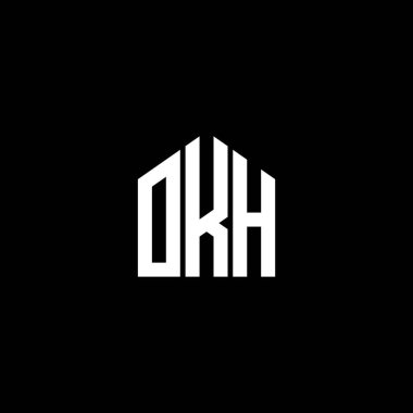 OKH harf logo tasarımı siyah arka plan. Tamam, yaratıcı harflerin baş harfleri logo konsepti. OKH harf tasarımı. Tamam. BLACK arkaplanında harf logosu tasarımı. Tamam, yaratıcı harflerin baş harfleri logo konsepti. OKH harf tasarımı. Tamam. BLACK backgrou üzerinde logo tasarımı.