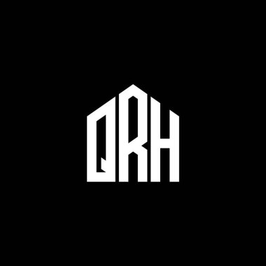 BLACK arka planında QRH harfi logo tasarımı. QRH yaratıcı harflerin baş harfleri logo kavramı. QRH harf tasarımı. QRH harfi logo tasarımı BLACK arka planında. QRH yaratıcı harflerin baş harfleri logo kavramı. QRH harf tasarımı. QRH harfi logo tasarımı BLACK backgrou