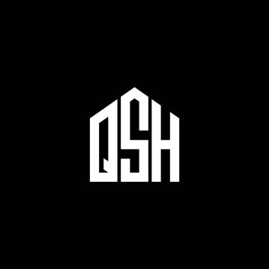 BLACK arka planında QSH harfi logo tasarımı. QSH yaratıcı harflerin baş harfleri logo kavramı. QSH harf tasarımı. QSH harfi logo tasarımı BLACK arka planında. QSH yaratıcı harflerin baş harfleri logo kavramı. QSH harf tasarımı. QSH harf logo tasarımı BLACK backgrou