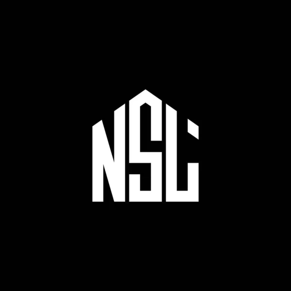 Nsl 디자인 Nsl 크리에이티브 이니셜은 개념이다 Nsl 디자인 — 스톡 벡터