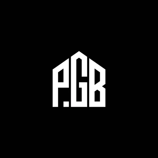 Pgb Letter Logo Design Auf Schwarzem Hintergrund Pgb Kreative Initialen — Stockvektor