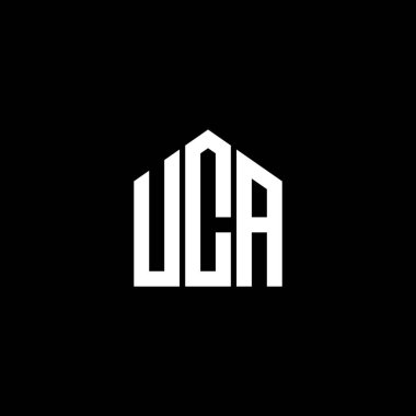 UCA harf logosu tasarımı siyah arka planda. UCA yaratıcı harfler logosu konsepti. UCA harf dizaynı. UCA harf logosu tasarımı. UCA yaratıcı harfler logosu konsepti. UCA harf tasarımı.