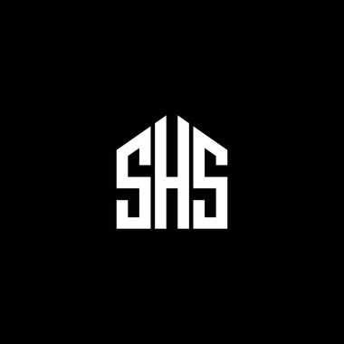SHS harfi logo tasarımı. SHS yaratıcı harf logosu konsepti. SHS harf tasarımları. Siyah arkaplanda harf logosu tasarımı. SHS yaratıcı harf logosu konsepti. SHS harf tasarımları. BLACK backgrou üzerinde harf logosu tasarımı