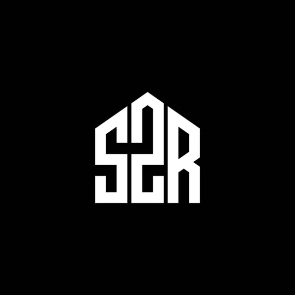Diseño Del Logotipo Letra Ssr Sobre Fondo Negro Ssr Iniciales — Vector de stock