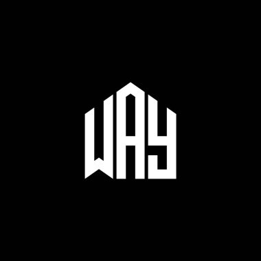 Siyah arka planda Way harfi logosu tasarımı. Yaratıcı harflerin baş harfleri logo kavramı. Way harf tasarımı. Siyah arka planda yol harfi logosu tasarımı. Yaratıcı harflerin baş harfleri logo kavramı. Yol harfi tasarımı.
