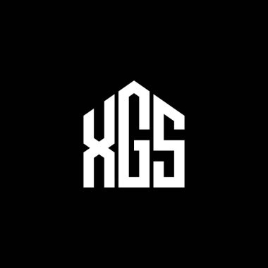 Siyah arka planda XGS harfi logo tasarımı. XGS yaratıcı harf logosu konsepti. XGS harf tasarımı.