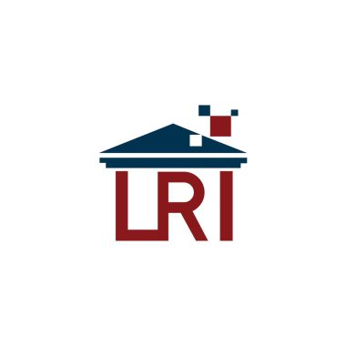 LRI harf logosu tasarımı siyah arka planda. LRI yaratıcı harflerin baş harfleri logo kavramı. LRI harf tasarımı.