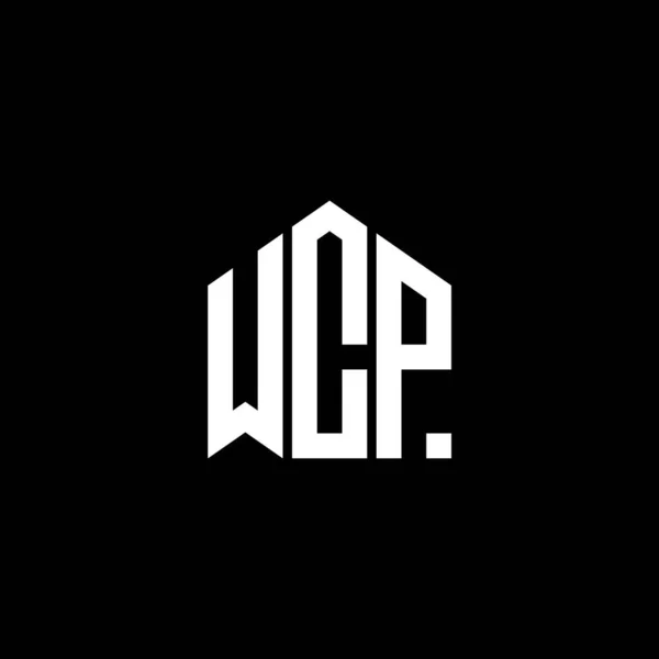 Σχεδιασμός Λογότυπου Επιστολής Wcp Μαύρο Φόντο Δημιουργικά Αρχικά Wcp Έννοια — Διανυσματικό Αρχείο