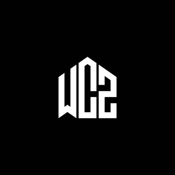 Wcz Letra Logotipo Design Fundo Preto Wcz Iniciais Criativas Conceito —  Vetores de Stock