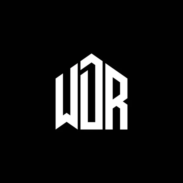 Дизайн Логотипа Wdr Чёрном Фоне Концепция Логотипа Буквенными Инициалами Wdr — стоковый вектор