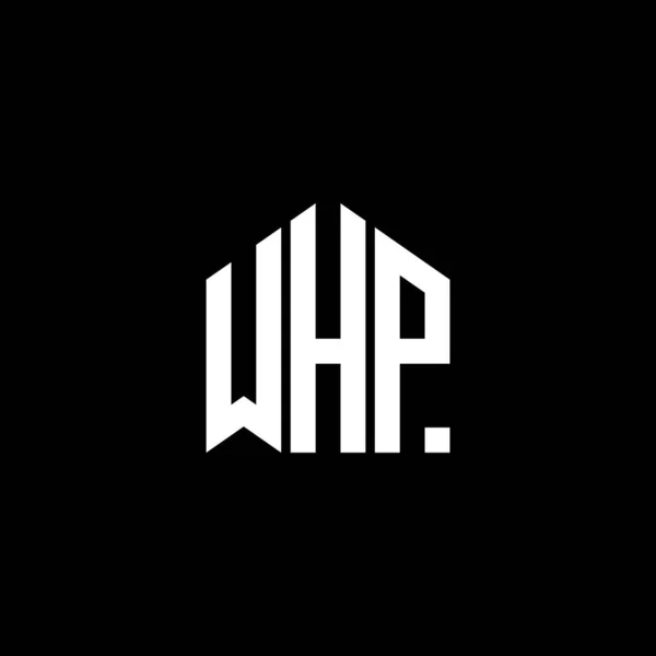 Σχεδιασμός Λογότυπου Γραμμάτων Whp Μαύρο Φόντο Whp Δημιουργικά Αρχικά Γράμμα — Διανυσματικό Αρχείο