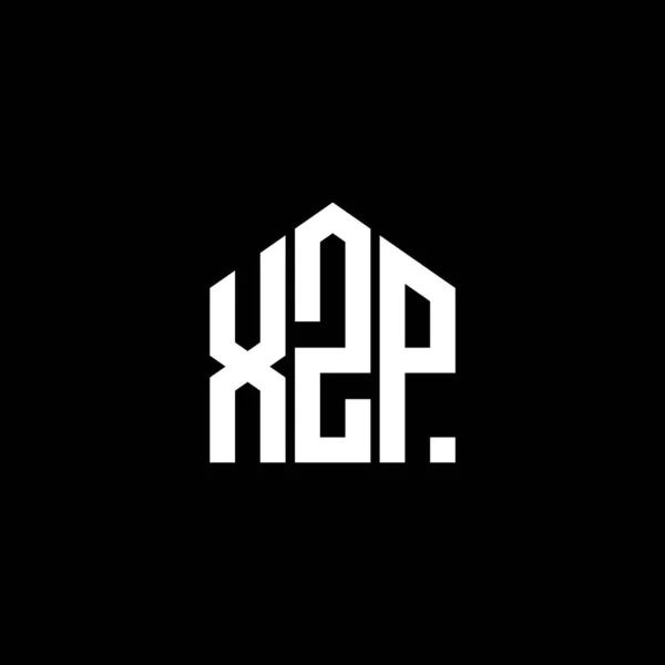 Black Arka Planında Xzp Harfi Logo Tasarımı Xzp Yaratıcı Harf — Stok Vektör