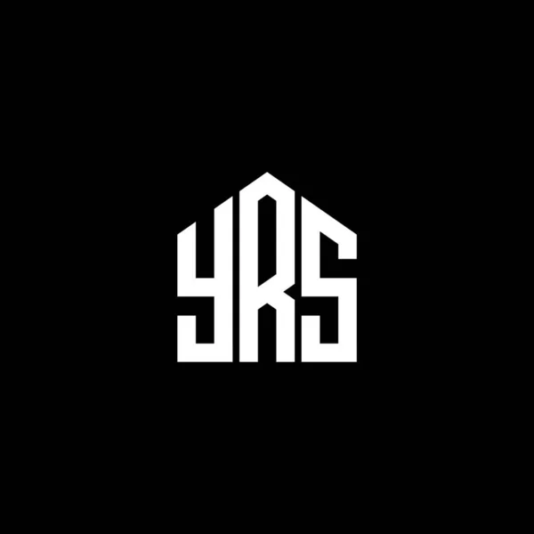Yrs Letter Logo Design Black Background Yrs Creative Initials Letter — Stock Vector