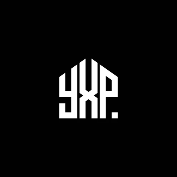 Siyah Arkaplanda Yxp Harf Logosu Tasarımı Yxp Yaratıcı Harflerin Baş — Stok Vektör