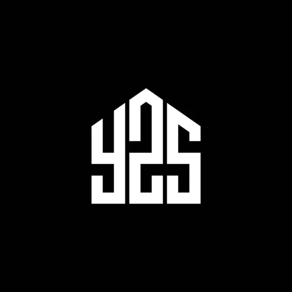 Yzs Letter Logo Design Auf Schwarzem Hintergrund Yzs Kreative Initialen — Stockvektor