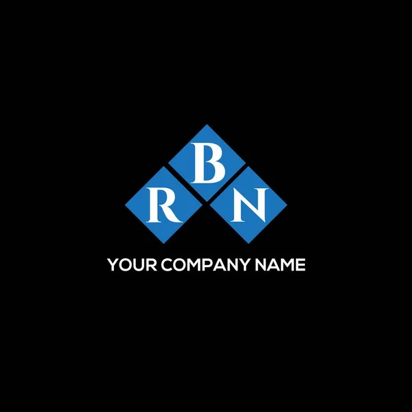 Rbn Letter Logo Design Black Background Rbn Creative Initials Letter — Stock Vector