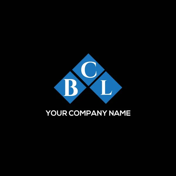 Σχεδιασμός Λογότυπου Γράμματος Bcl Μαύρο Φόντο Δημιουργικά Αρχικά Bcl Έννοια — Διανυσματικό Αρχείο