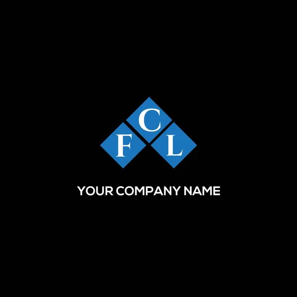 Σχεδιασμός Λογότυπου Γραμμάτων Fcl Μαύρο Φόντο Fcl Δημιουργικό Πρωτότυπο Γράμμα — Διανυσματικό Αρχείο