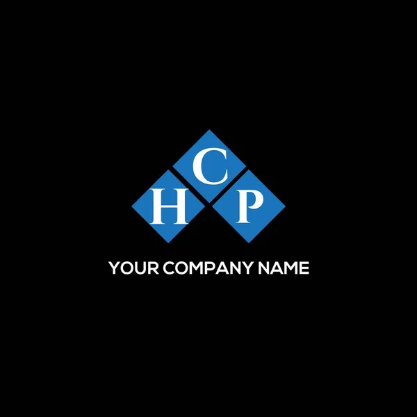 Hcp Letter Logo Design Black Background Hcp Creative Initials Letter — Διανυσματικό Αρχείο
