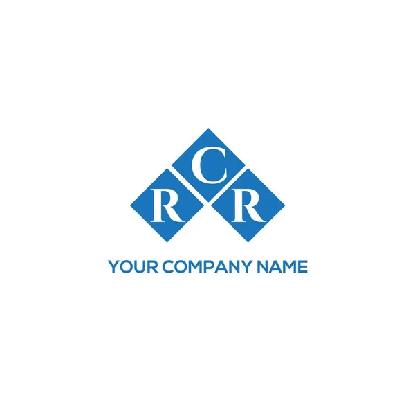 黒を基調としたRcrレターロゴデザイン Rcrクリエイティブイニシャルレターロゴコンセプト Rcrレターデザイン — ストックベクタ