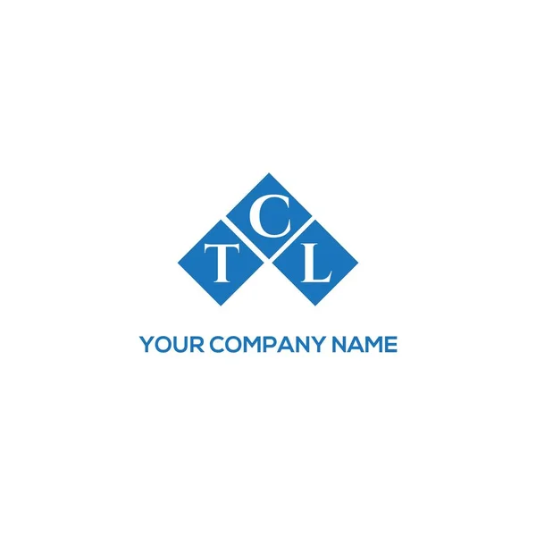 Tcl Letter Logo Design Black Background Tcl Creative Initials Letter — Stok Vektör
