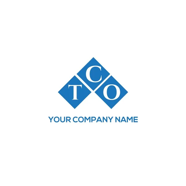 Дизайн Логотипа Буквы Tco Черном Фоне Концепция Логотипа Tco Creative — стоковый вектор