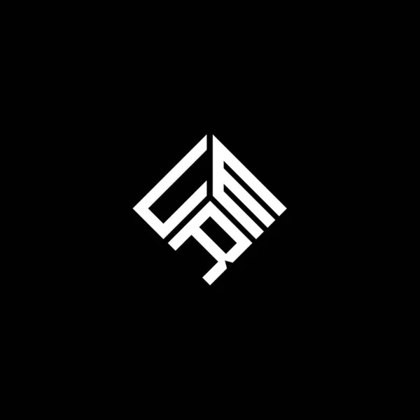 Projekt Logo Litery Umr Czarnym Tle Kreatywne Inicjały Umr Koncepcja — Wektor stockowy